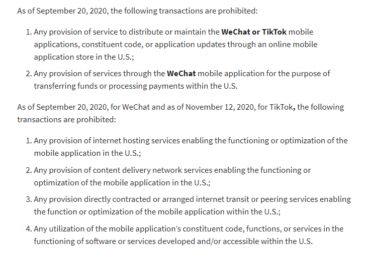 图片[2]-突发！美国商务部下令 20 日起禁止下载 TikTok 和微信，TikTok 反对：将推进诉讼-玩转网