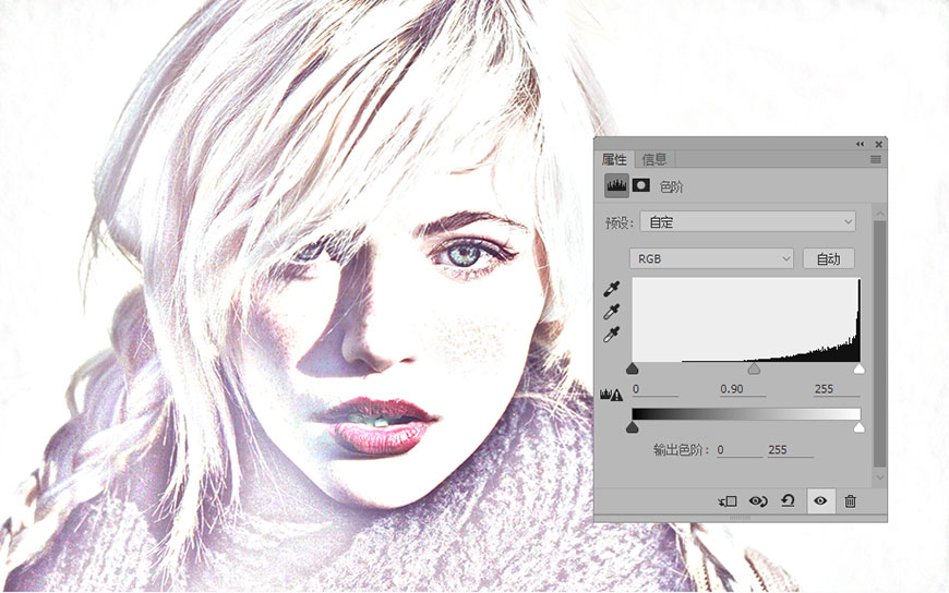 素描效果:用PS制作人像彩色铅笔画效果,PS教程,思缘教程网