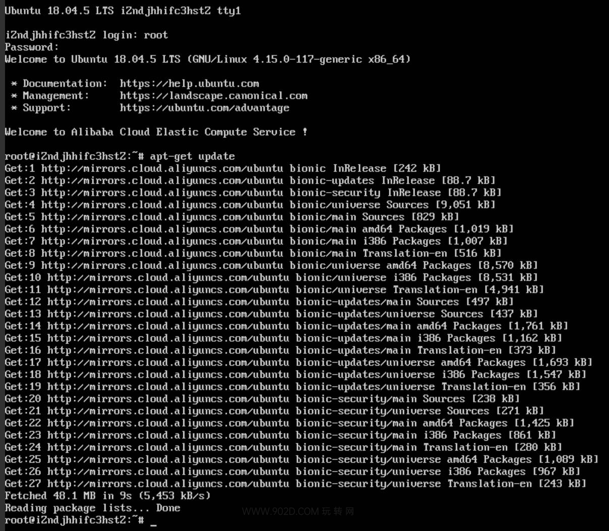 图片[4]-云服务器安装Ubuntu图形界面实例图文教程-玩转网