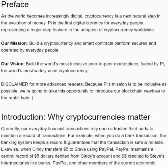 为什么Pi在白皮书中出现87次比特币？更多的精英创客加入Pi我们值得思考-玩转网