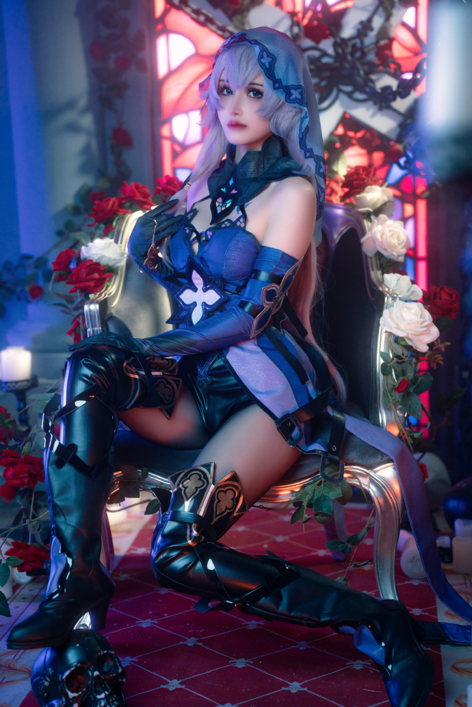 图片[6]-COSPLAY|星穹铁道黑天鹅COS，这黑丝真奈斯啊~@鹿八岁baby-玩转网