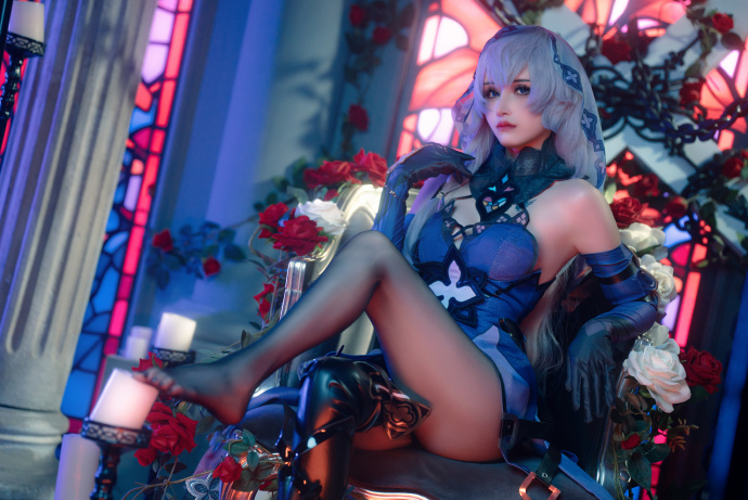 图片[3]-COSPLAY|星穹铁道黑天鹅COS，这黑丝真奈斯啊~@鹿八岁baby-玩转网