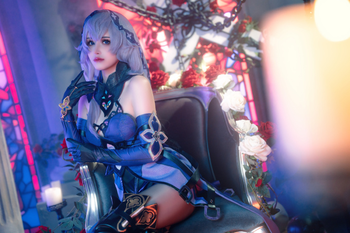 图片[9]-COSPLAY|星穹铁道黑天鹅COS，这黑丝真奈斯啊~@鹿八岁baby-玩转网