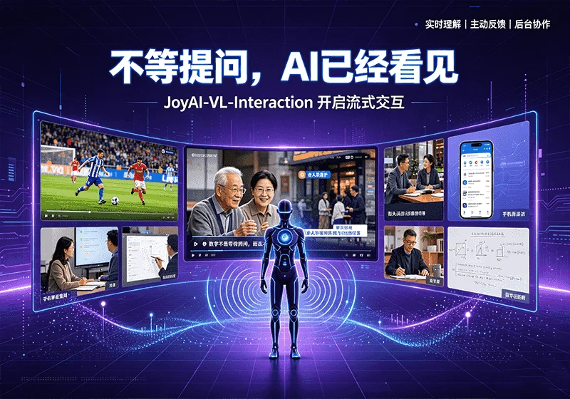JoyAI-VL-Interaction:京东自主主动流式视频 AI 完整开源