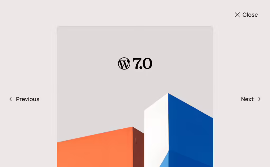 图片[6]-WordPress 于 5 月 20 日发布 7.0 正式版，代号 Armstrong，原生集成 AI 外，还优化后台体验、响应式编辑、移动端导航和设计工具等。