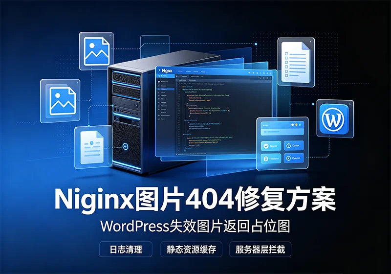 Nginx解决WordPress图片404报错｜拦截无效图片、返回占位图、清空错误日志-玩转网
