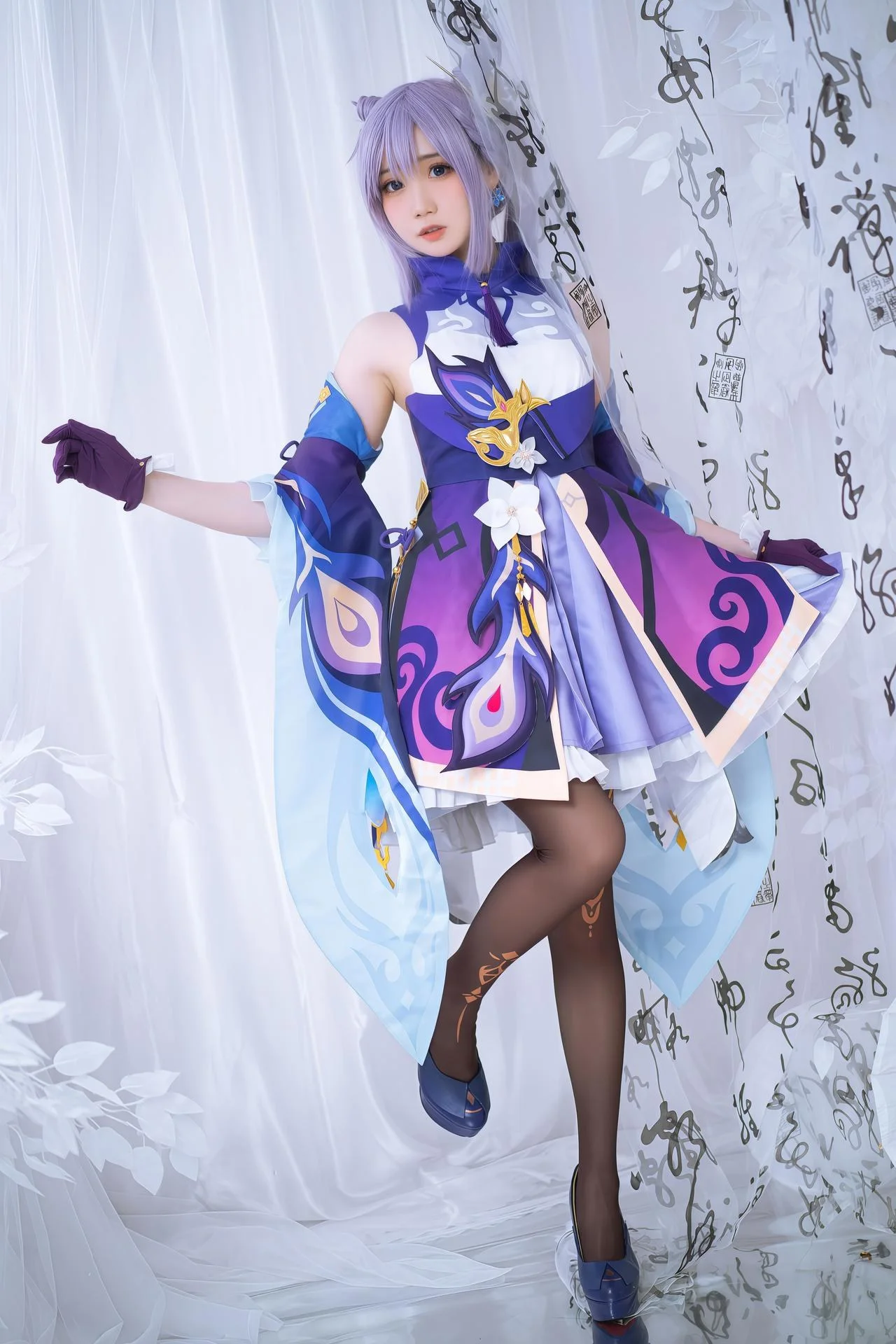 图片[11]-[cosplay] 焖焖碳 – 刻晴：刻晴角色还原美腿-玩转网