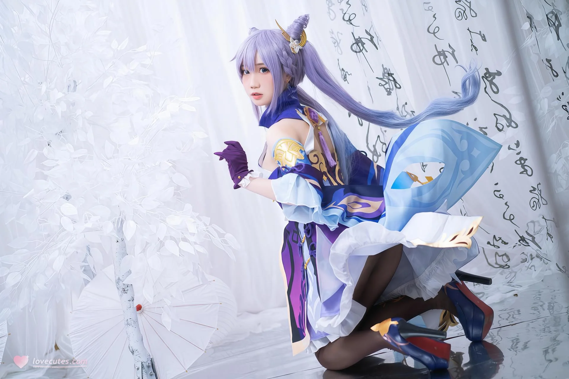 图片[5]-[cosplay] 焖焖碳 – 刻晴：刻晴角色还原美腿-玩转网