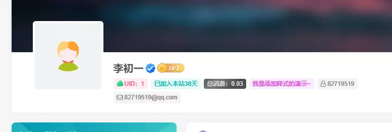 图片[1]-子比主题用户中心添加UID、注册时间等-教程及代码-玩转网