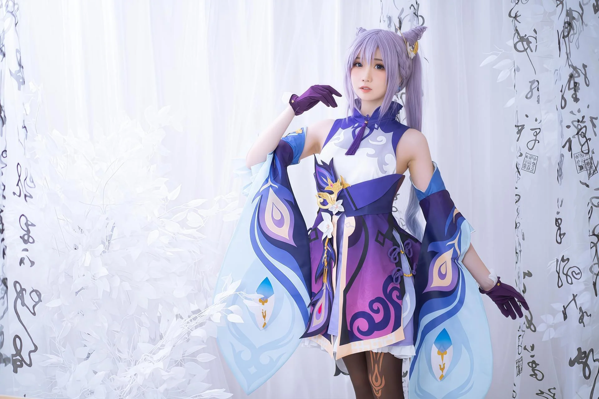图片[6]-[cosplay] 焖焖碳 – 刻晴：刻晴角色还原美腿-玩转网